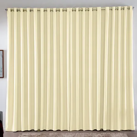 Cortina 3,00x2,80 Metros Blackout Blecaute Palha Corta Luz Em Tecido Grosso Para Quarto E Sala Casa Laura Enxovais