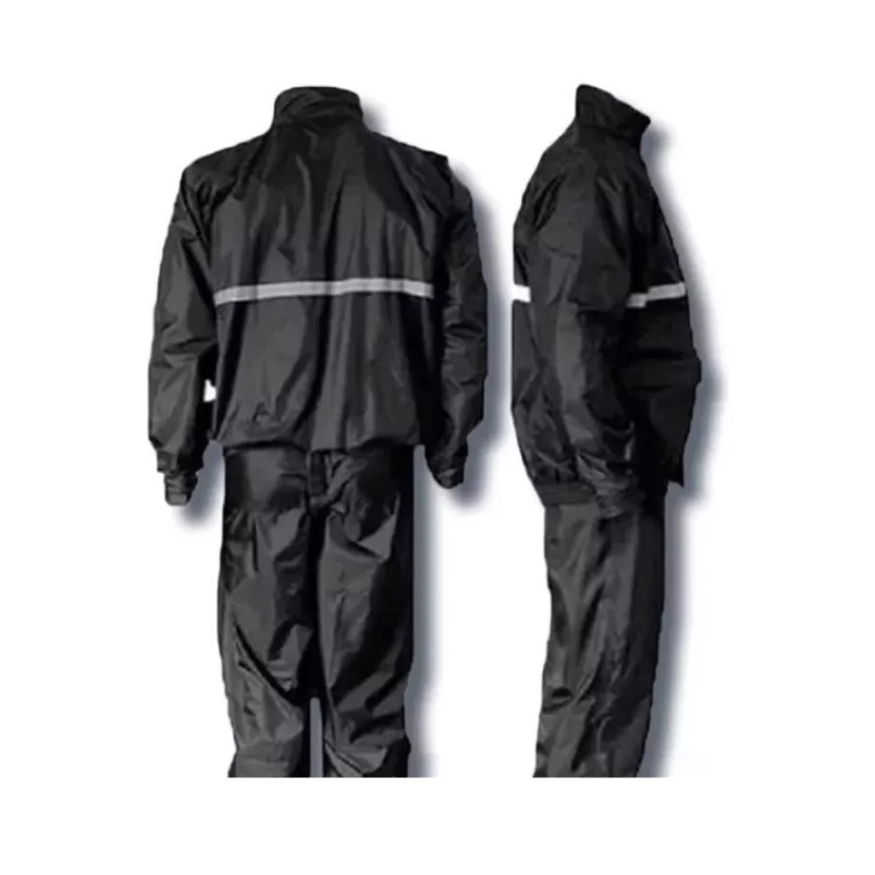 Conjunto Capa De Chuva Roupa Para Motoqueiros Ciclistas Impermeável Calça Jaqueta C/ Capuz JH