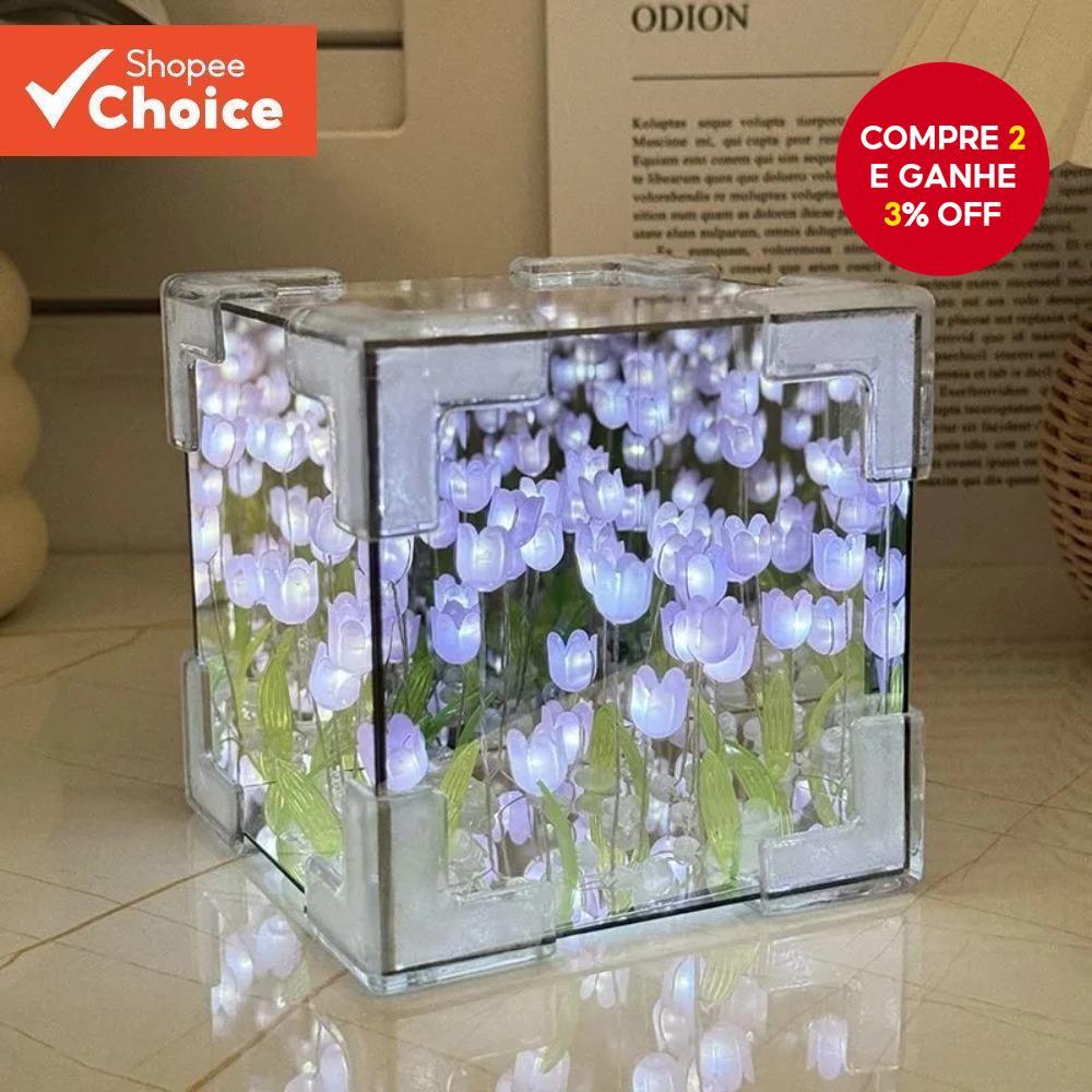 20 Pçs Tulipa Nightlight Artesanal DIY Material Filhote e Espelho Decoração Do Quarto Dia Dos Namorados Presente De Aniv