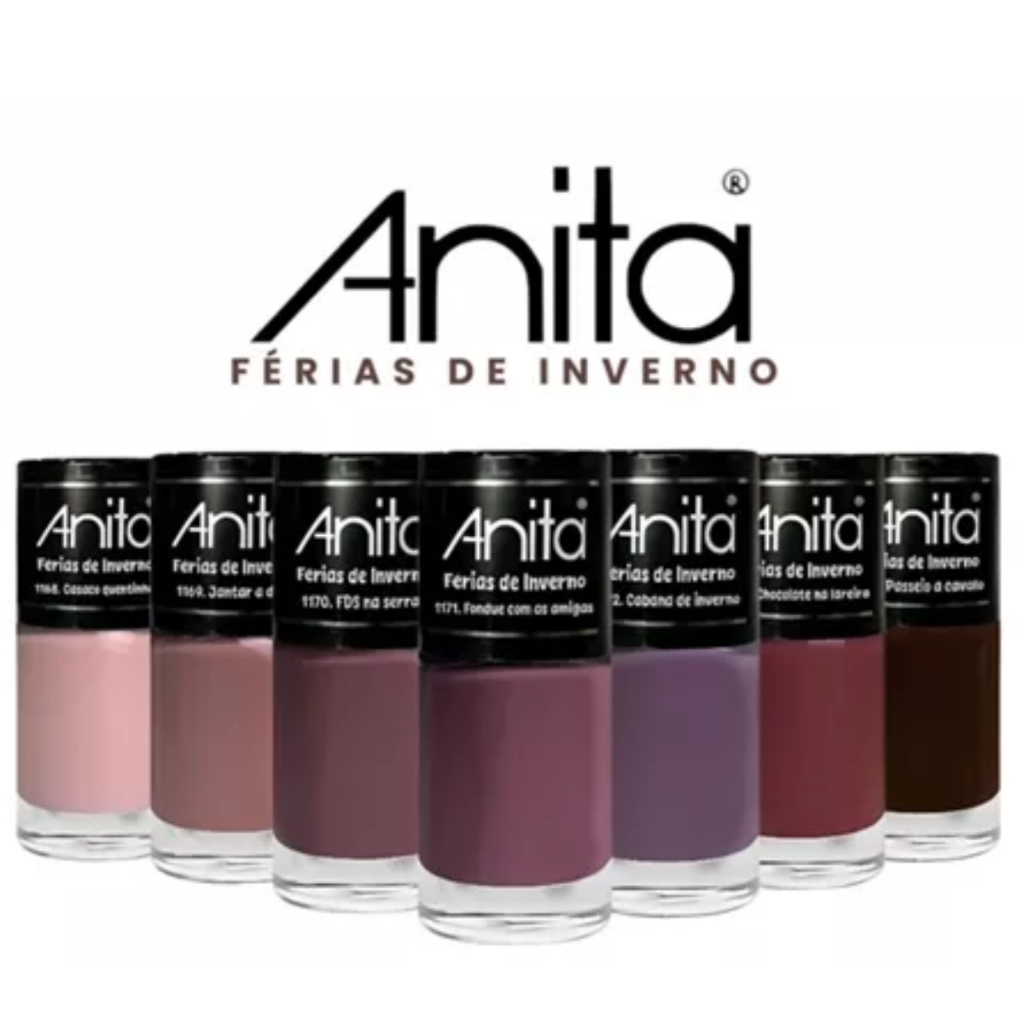 Kit Anita Esmaltes Coleção Férias de Inverno até 7 Cores