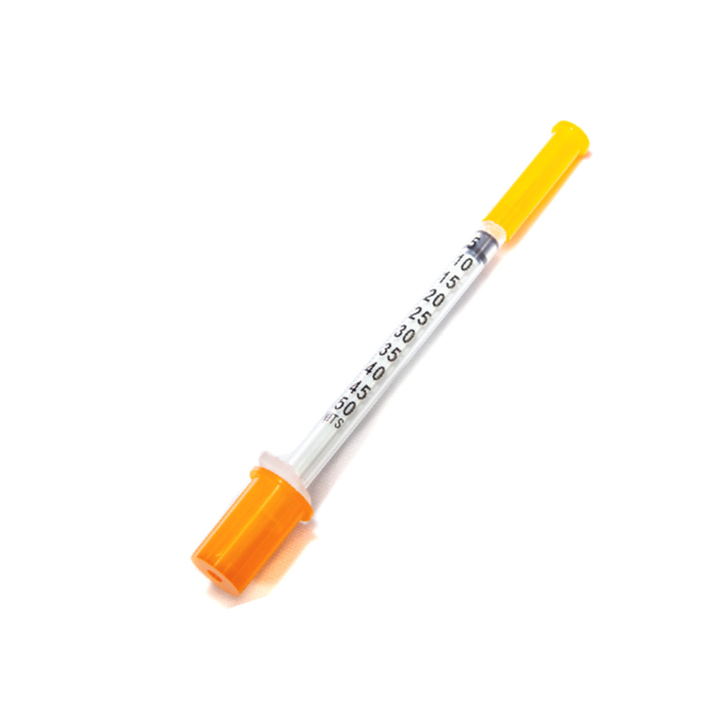 Seringa Ultrafina 0,5ml (50 ui) Insulina/botox e outros 6,0x0,25mm