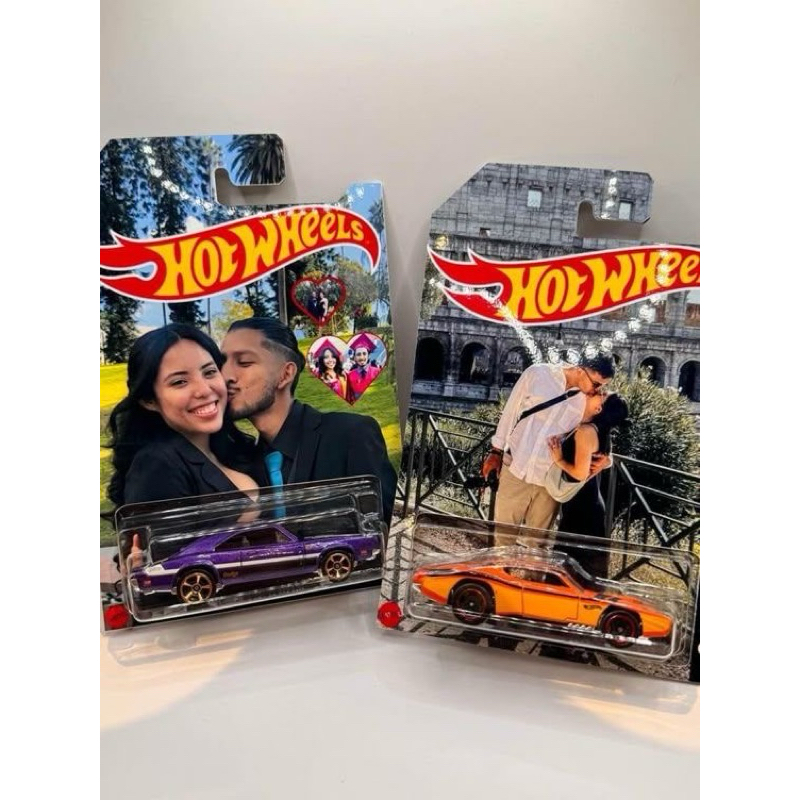 Carrinho Hot Wheels original Personalizado com foto namorados