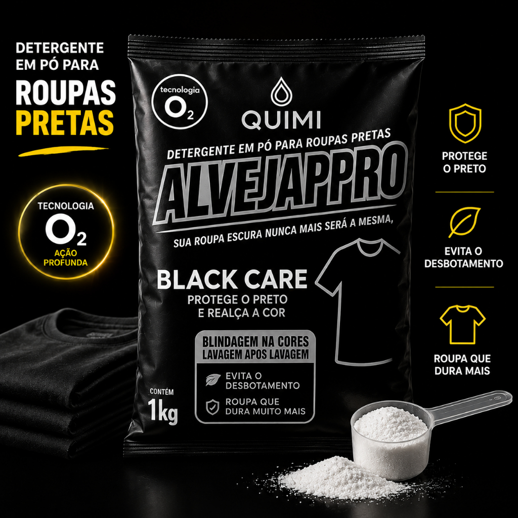 Percarbonato de Sódio Roupa Preta Protege o Preto e Realça a Cor | removedor de mancha até 2kg