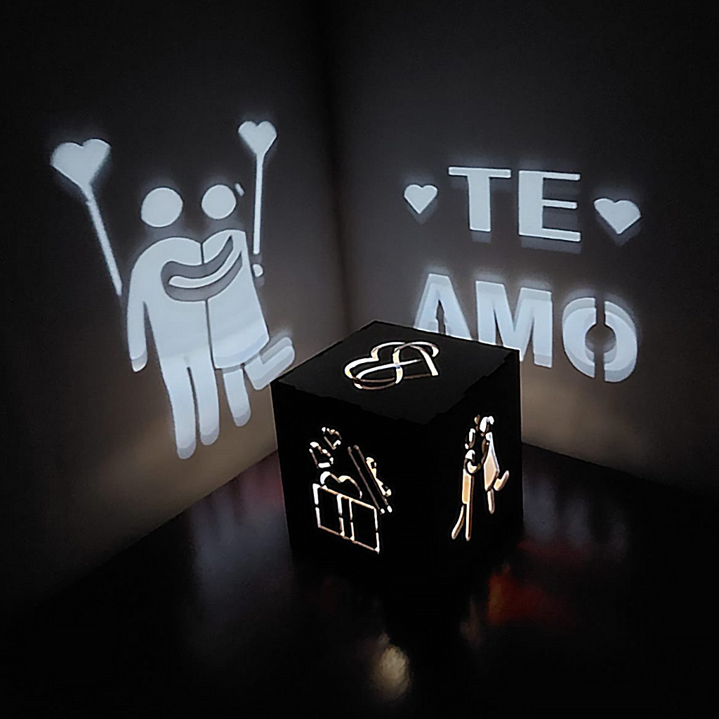 Luminária Box do Amor Presente para Namorados e Casados