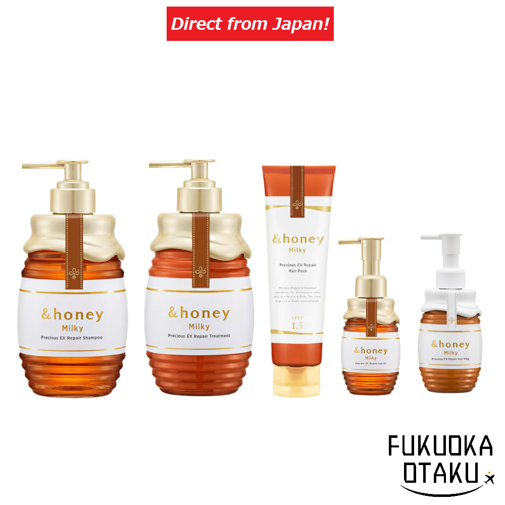&honey Milky Precious EX Repair Shampoo/Condicionador/Máscara/Óleo Capilar/Leite【Direto do Japão】