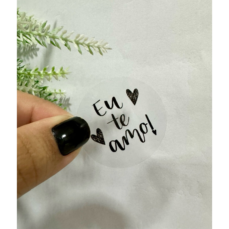 120 Adesivos Vinil Transparente Eu Te Amo | Adesivo Feliz Dia Dos Namorados | Adesivo Amor
