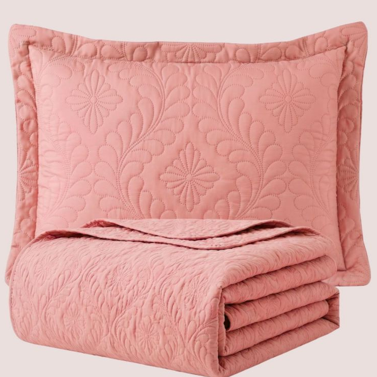 Kit Colcha Cobre Leito Luxo Casal ,Solteiro, Queen + Porta Travesseiro Matelado Ultrassonico Luxo
