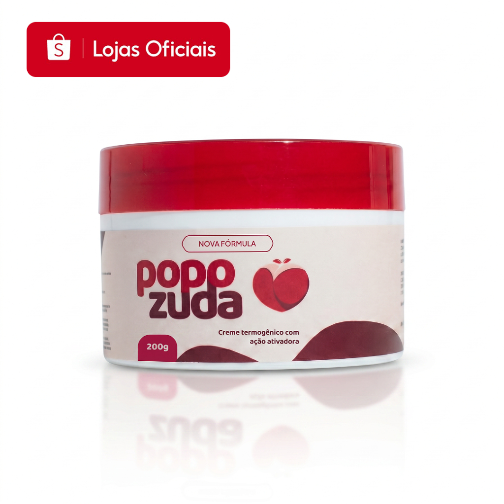 Popozuda Creme Corporal Termoativo para Estrias e Celulite 250g | Efeito Aquecimento