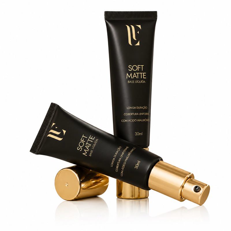 Base Soft Matte LFpro - Cobertura Ajustável Ácido Hialurônico e Vitamina E - Lu Ferraes Original