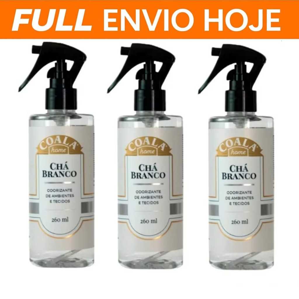 Odorizador Odorizante Spray Coala Chá Branco 260ml Aromatizador Ambientes Tecidos