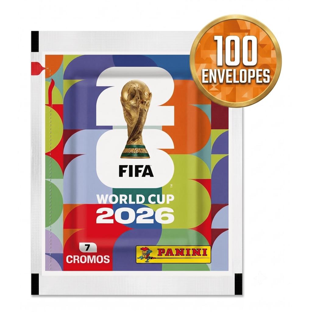 700Figurinhas Panini da Copa do Mundo 2026 - 100 Envelopes com 7 Figurinhas Display