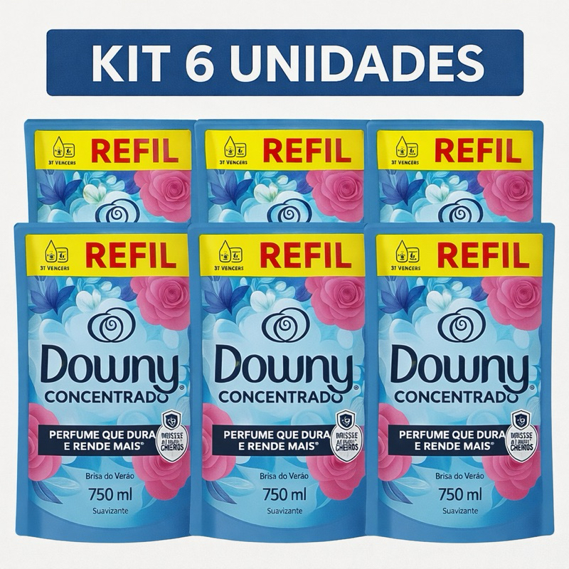 kit de amaciantes concentrados Downy 750ml cada.