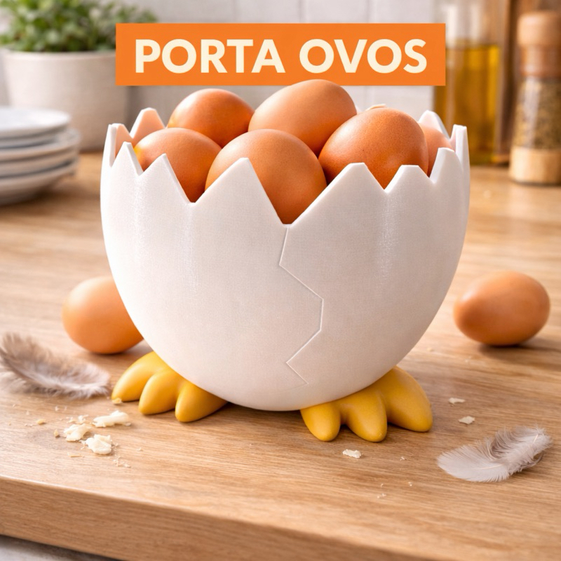 Porta Ovos Ovo Recipiente Criativo Vaso Cozinha Utensílio Galinha