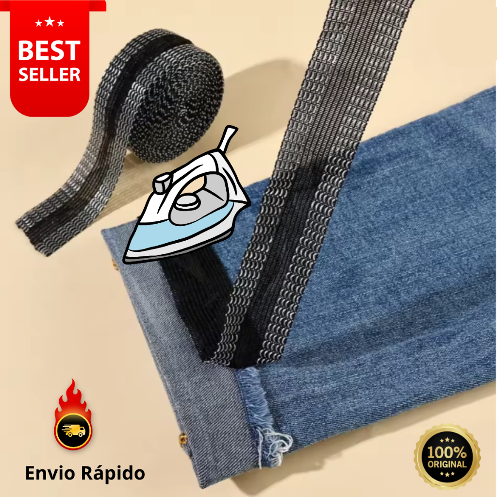 FITA BARRA MÁGICA® ORIGINAL- BARRA BAINHA CALÇA JEANS TECIDOS ROUPAS