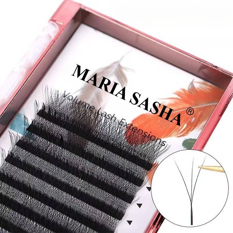 MARIA 3D W Em Forma De Extensão De Cílios Macios Fornece Atacado Aglomerados De Maquiagem Natural