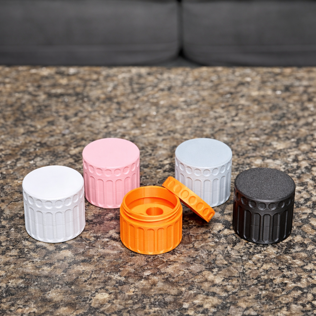 Porta Ampolas 3ml p/ 4 Unidades + 4 Tampas Grátis | Estojo Organizador Rígido Seguro tirze