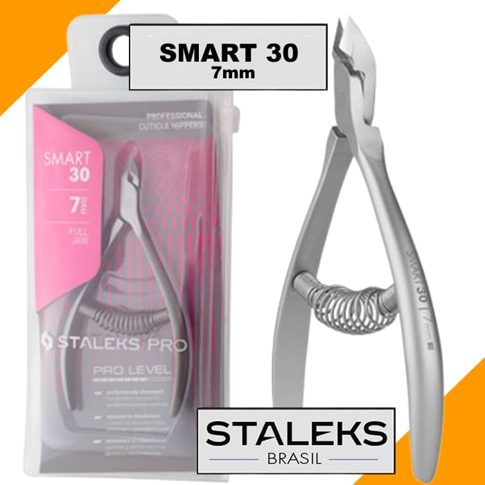 Alicate de Cutículas Profissional Staleks Pro NS-30-7 | Linha Smart