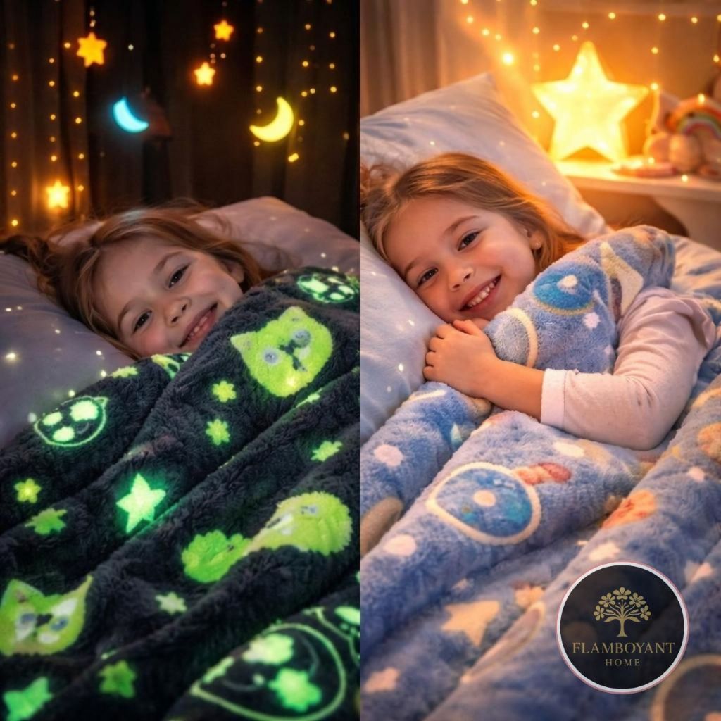 Cobertor Manta Neon Infantil Brilha no Escuro 2,00x1,80 Antialérgico Varias Estampas