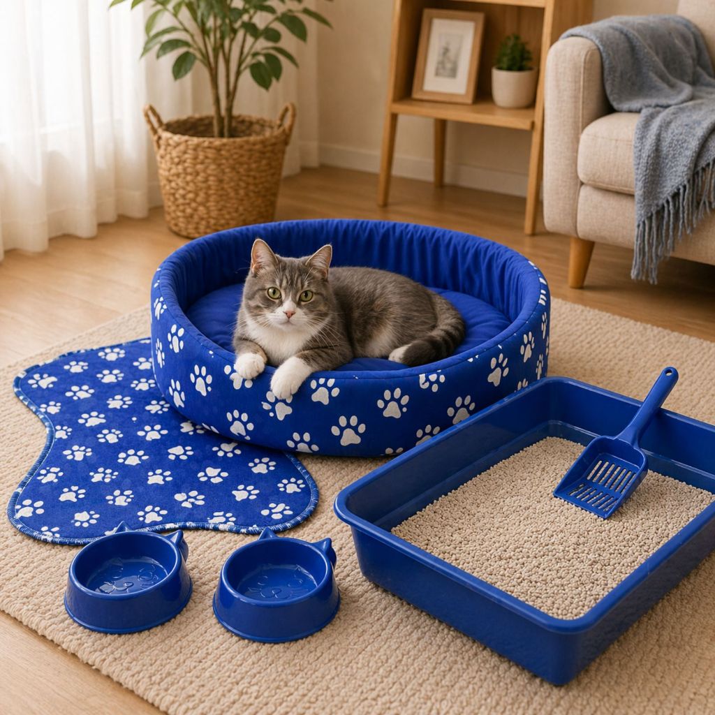 Caminha de Gato + Caixa de Areia + Bebedouro para Gato