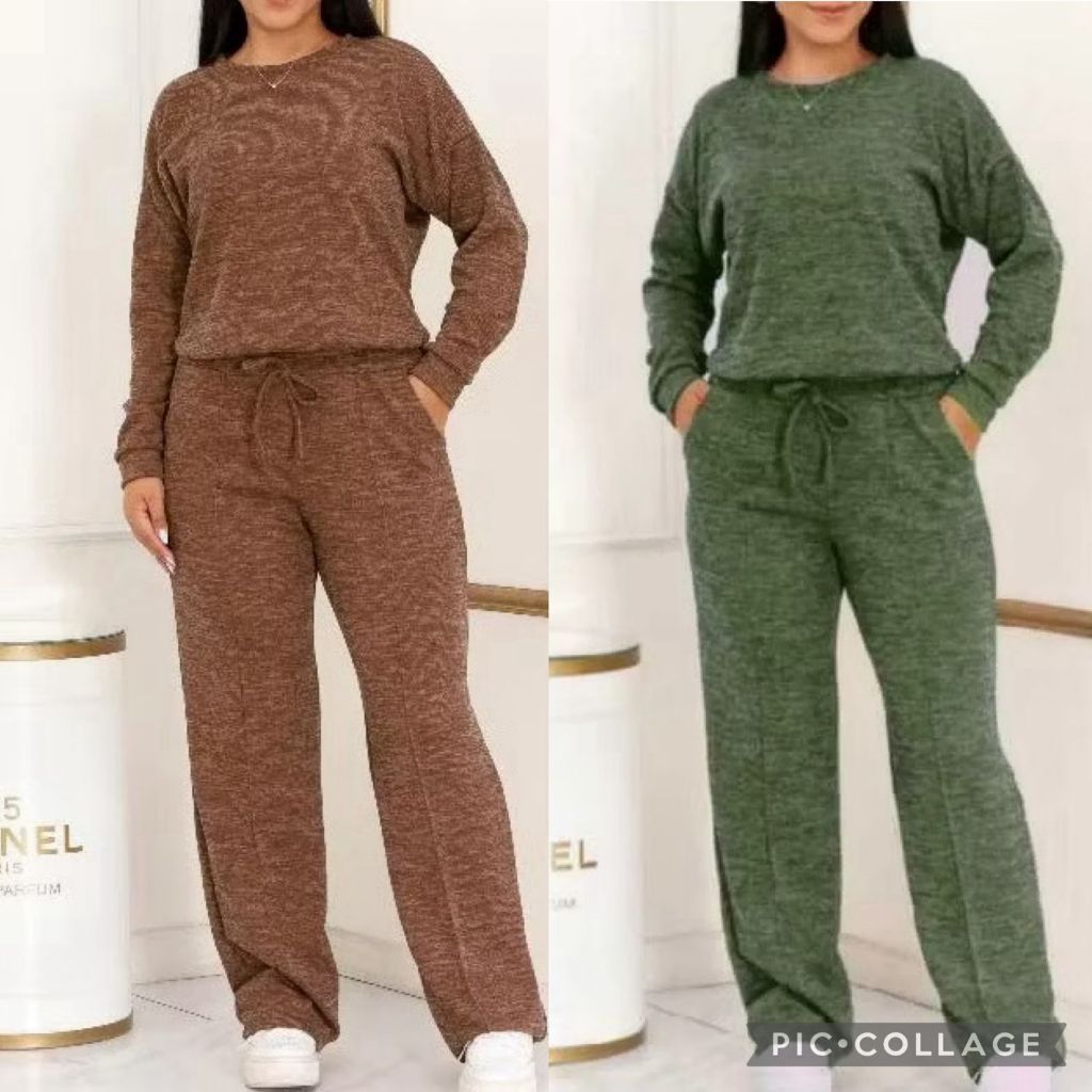 Conjunto Feminino Ribi Canelado Moda 2026