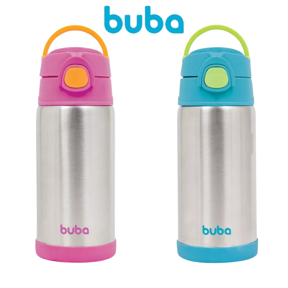Garrafa Térmica Inox Parede Dupla Infantil Bebe 400ml Buba